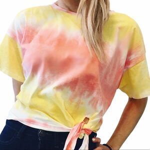 NWT SADIE & SAGE Tie Dye Short Sleeve Tee Shirt